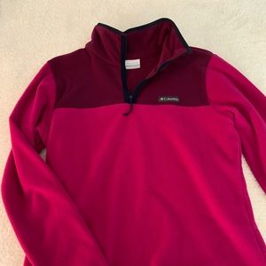 Women’s Columbia fleece pullover size large